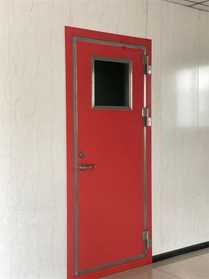 주문 직류 전기로 자극된 유리 내부 불연성 철재문이 중공 금속을 차고에 넣습니다 온라인 제조